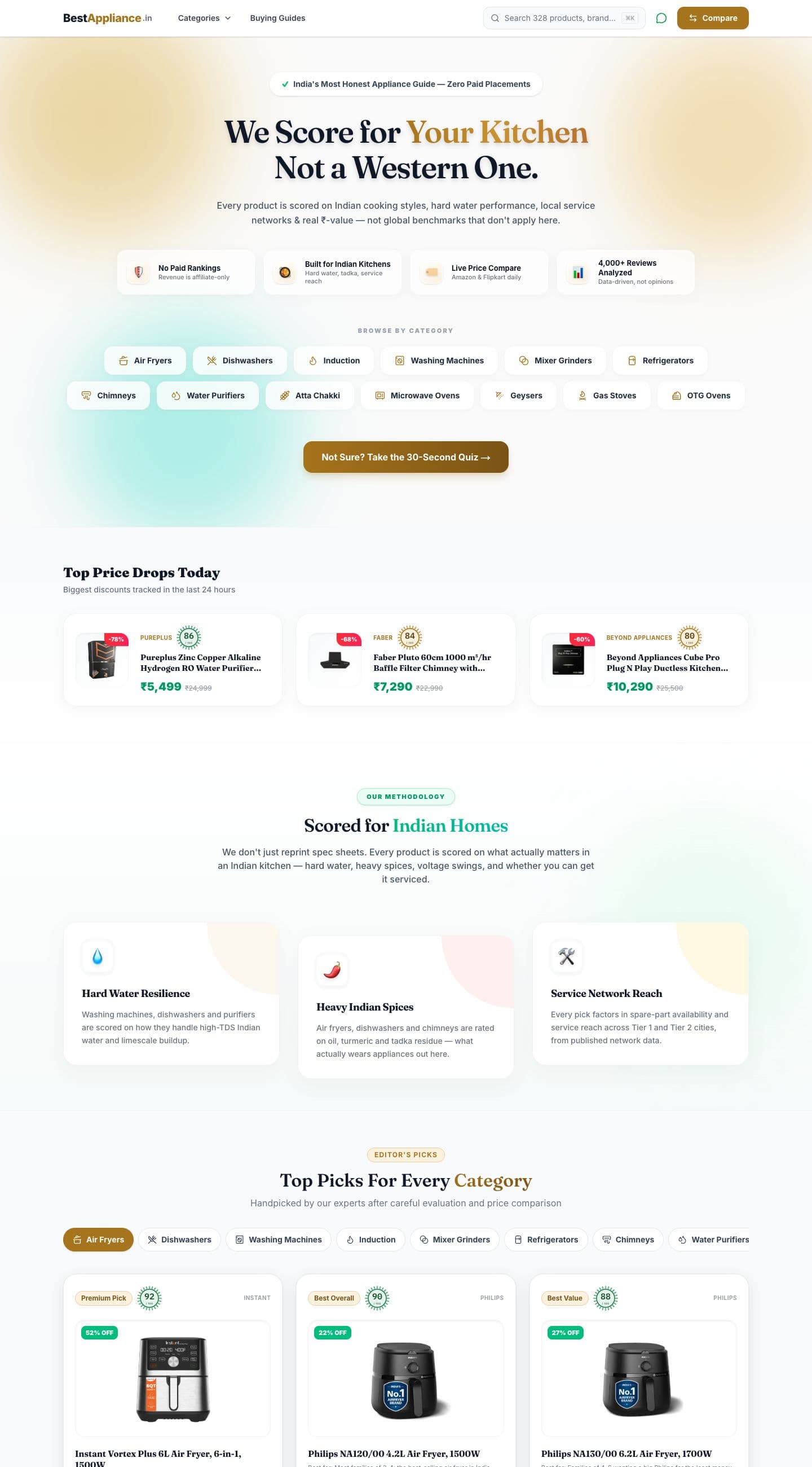 BestAppliance.in website screenshot