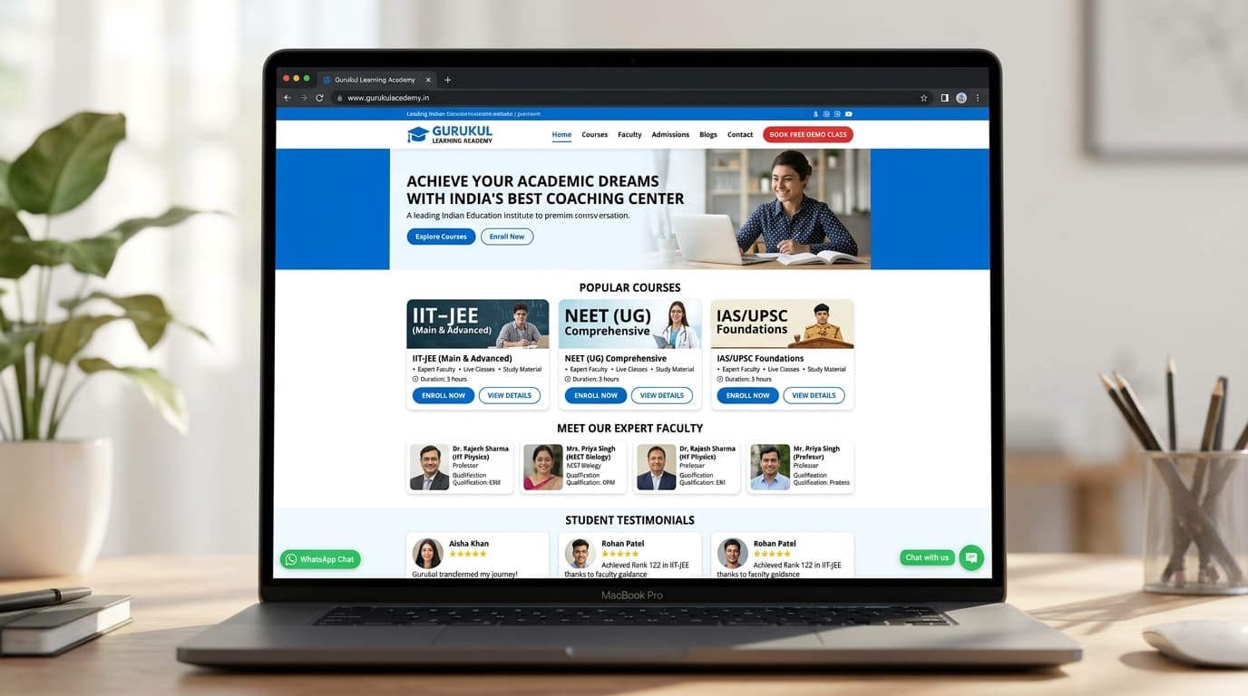 Conversion-Focused Redesign for an Ed-Tech Institute